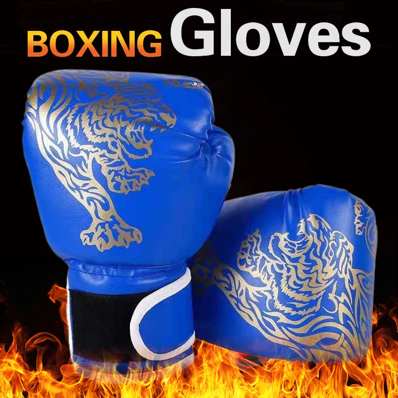 Boxing Glove Leather Kickboxing Protective Glove Kids Children Punching Training Sanda Sports Supplies Kids Boxing Gloves