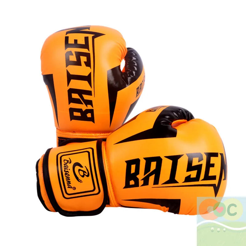 HUA 1 Paie Of 6 Oz 10 Oz Boxing Gloves Wear-resistant PU Leather Training Gloves Good Toughness Humanized Design Punching Gloves