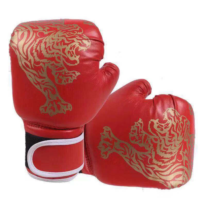 Boxing Glove Leather Kickboxing Protective Glove Kids Children Punching Training Sanda Sports Supplies Kids Boxing Gloves