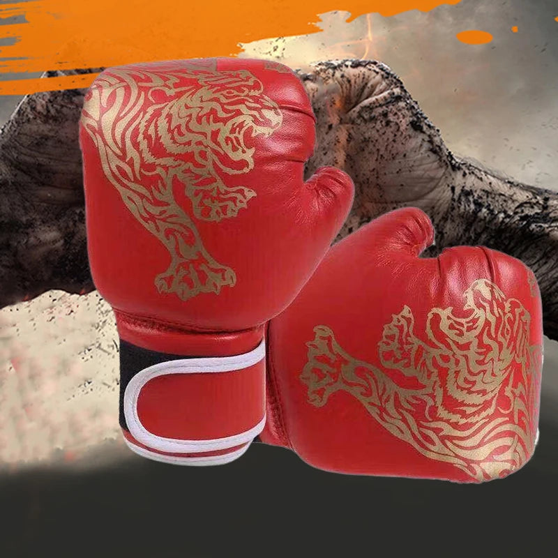 Boxing Glove Leather Kickboxing Protective Glove Kids Children Punching Training Sanda Sports Supplies Kids Boxing Gloves